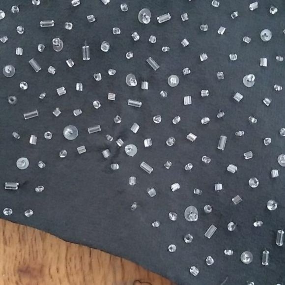 Giorgio Armani Black Tank Top Beaded Sleeveless 4 - Picture 6 of 8